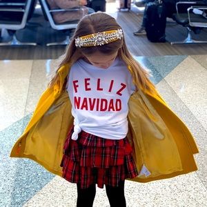 Adorable girls holiday outfit. Crewcuts - size 6-7